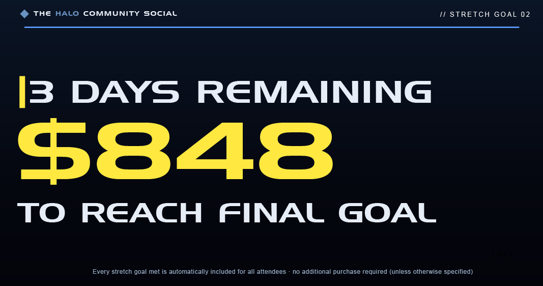 HaloCommSocial's tweet photo. Over the last month, Halo fans have stepped up in a big way to show their support for one of the most ambitious ideas that has ever existed in the community. Thank you all so much for believing in us. Can we get the full event brought to life before the campaign ends?!

#Halo https://t.co/itz5RV8Aw8