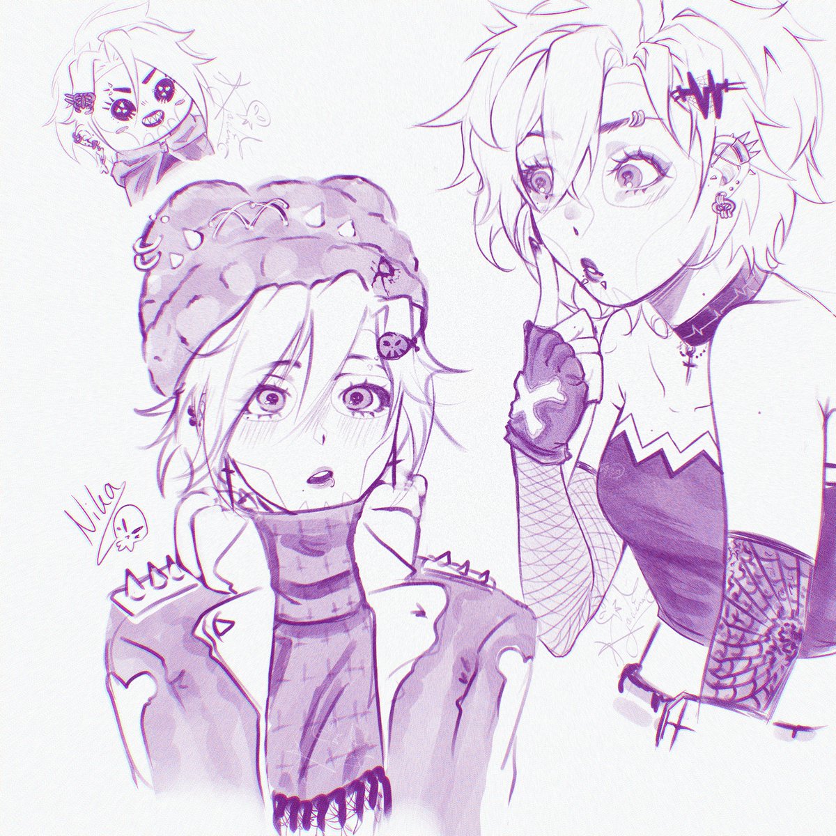 Kyadena_exe's tweet photo. RgRk doodle of Flatline https://t.co/qRWuvemUef