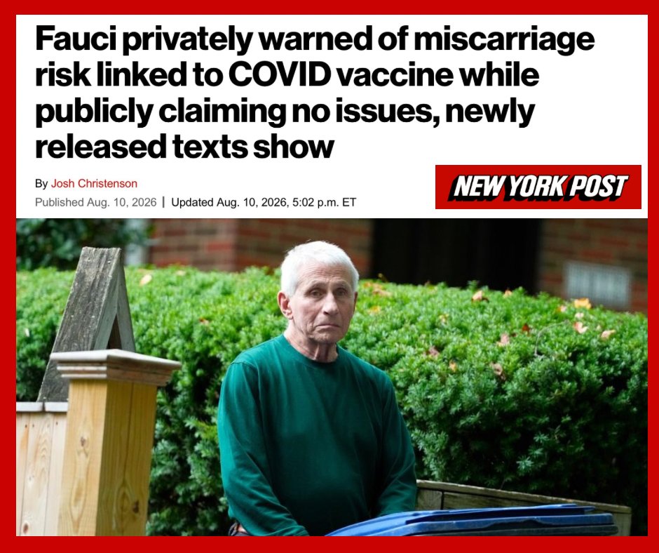 craigkellyAFEE's tweet photo. Thalidomide 2.0

But this time they knew it was causing harm — and yet they still covered it up, deliberately lying to pregnant mothers that it was “safe and effective.”

It takes a special kind of evil to lie to the public and force injections they already knew were neither safe nor effective.

But it takes a pure demonic monster to look a pregnant woman in the eye and feed her the same lie.

After this latest revelation, even the most radical, die-hard leftists still clinging to Fauci have no choice but to abandon him.