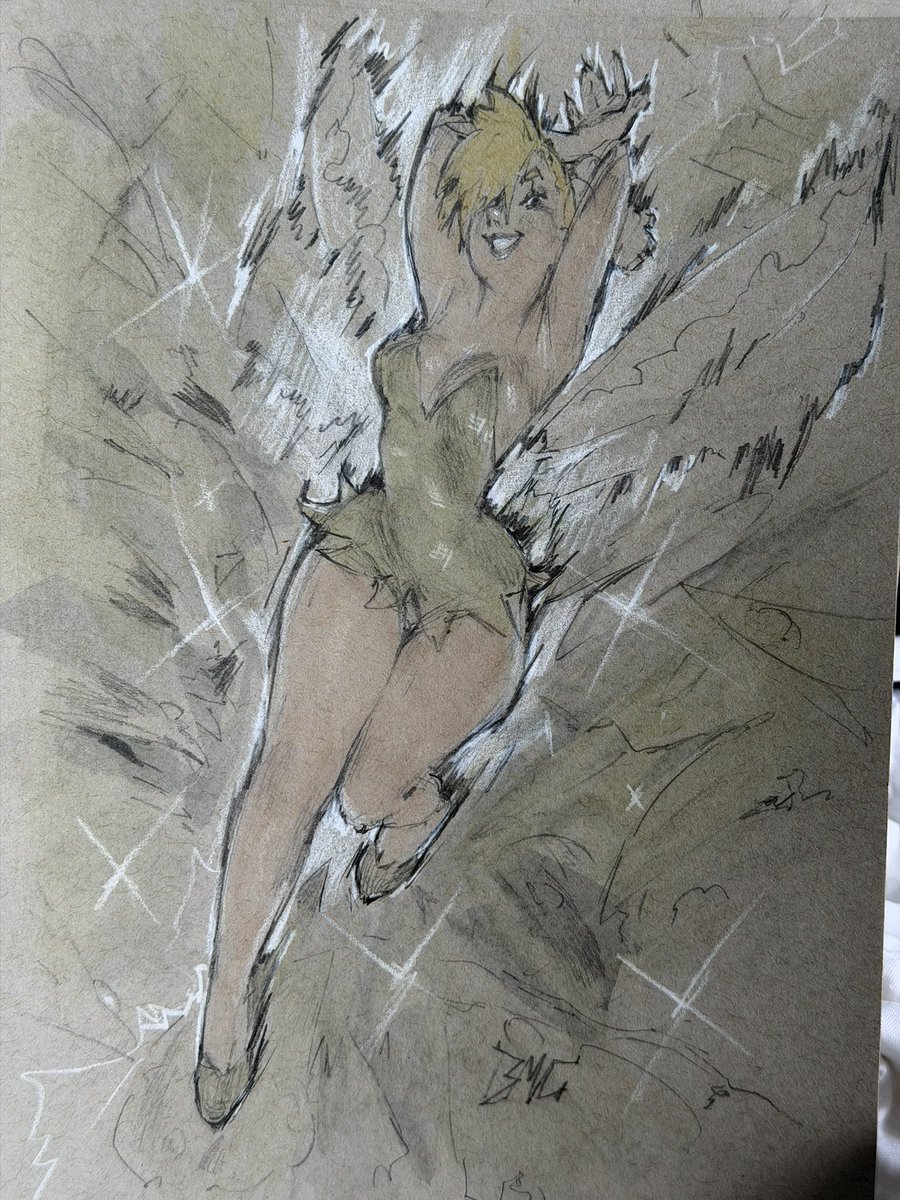 BlackmagicCrim's tweet photo. Tinkerbell with color #tinkerbell #pinup https://t.co/MxWLZ7lAWM