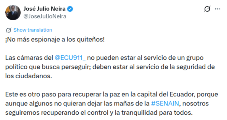 tinagus2000's tweet photo. El abuso y el teatro gubernamental no tiene fin. Y me apena. En este país hacemos política sobre el aire y encima sobre un tema tan delicado como la seguridad ciudadana. El gobierno ha dicho que desde el COEM de Quito se realizaba "espionaje" y que "no ha dado la respuesta que los ciudadanos necesitan". 

Aquí te cuento de qué trata el Centro de Operaciones de Emergencia Metropolitano y por qué todo esto es una fantochada más.