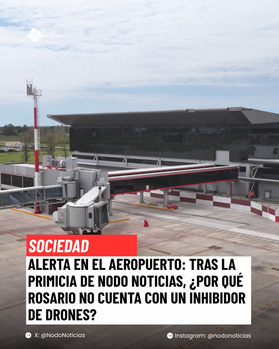 Nodo_Noticias's tweet photo. 🚨 ALERTA EN EL AEROPUERTO

Luego de que NODO tuviera la primicia exclusiva sobre la detención del piloto de un dron que obligó a frenar el despegue de un avión comercial, el hecho dejó al descubierto una interrogante central en materia de seguridad e infraestructura. https://t.co/9oVjaMp3Sv