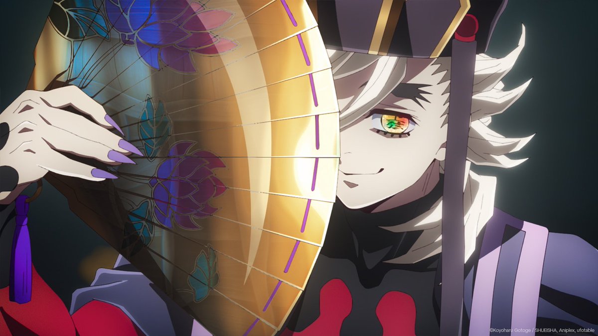 Crunchyroll's tweet photo. Tag that one friend whose favorite character is Doma 🙂‍↕️ (via Demon Slayer: Kimetsu no Yaiba Infinity Castle I) @DemonSlayerUSA https://t.co/2OOIx5qbdm