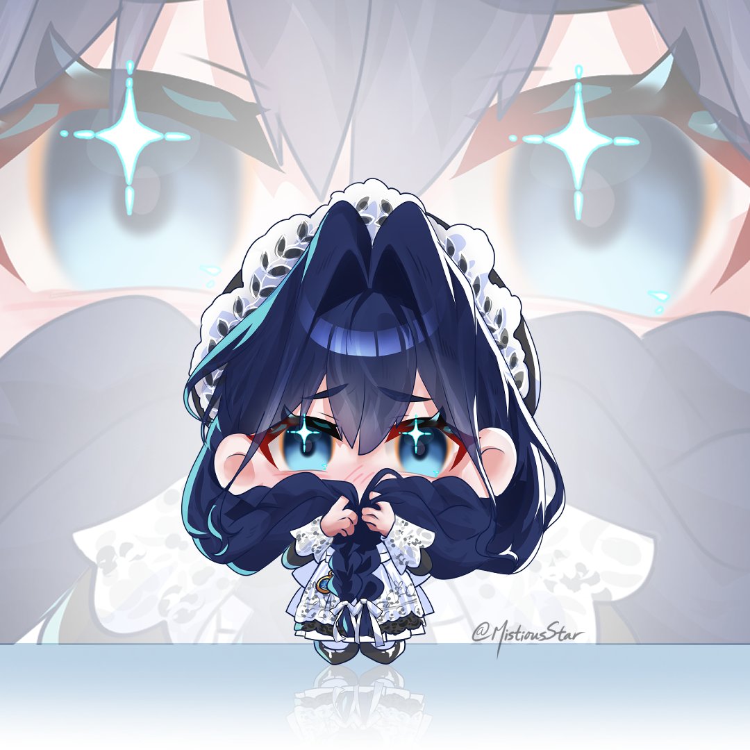 MistiousStar's tweet photo. Maid Kronii #kronillust https://t.co/EnxGlvaHAZ