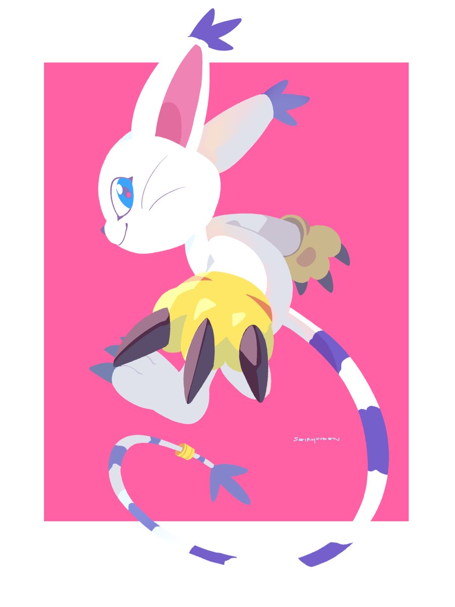seiryuuden's tweet photo. felt like drawing Tailmon today 😌 https://t.co/TWnp3ypcyy