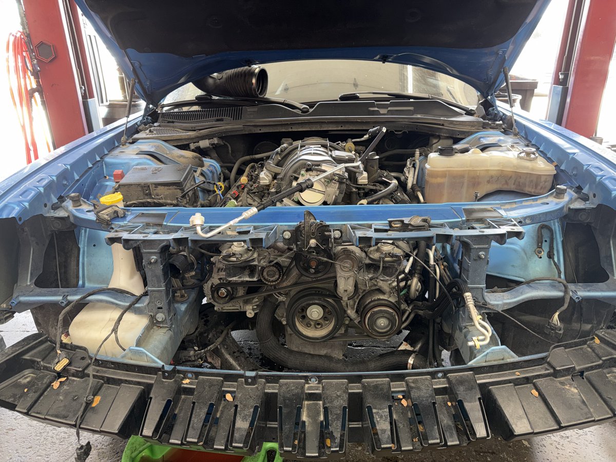 CardocAutoBCS's tweet photo. Raccoon vs. Car.. the raccoon didn't win, but neither did the front end!😅
After losing the bumper &amp; damaging the A/C &amp; Cooling system, we had to replace the condenser, radiator, &amp; AC lines. 
📞979-693-8575
🗓️https://t.co/GayOcKbwO2
#ASECertified #CollisionDamage #HonestAnswers https://t.co/x5c2FQ5v5v