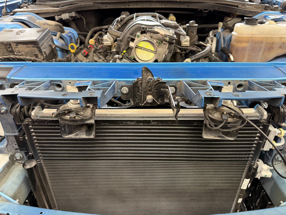CardocAutoBCS's tweet photo. Raccoon vs. Car.. the raccoon didn't win, but neither did the front end!😅
After losing the bumper &amp; damaging the A/C &amp; Cooling system, we had to replace the condenser, radiator, &amp; AC lines. 
📞979-693-8575
🗓️https://t.co/GayOcKbwO2
#ASECertified #CollisionDamage #HonestAnswers https://t.co/x5c2FQ5v5v