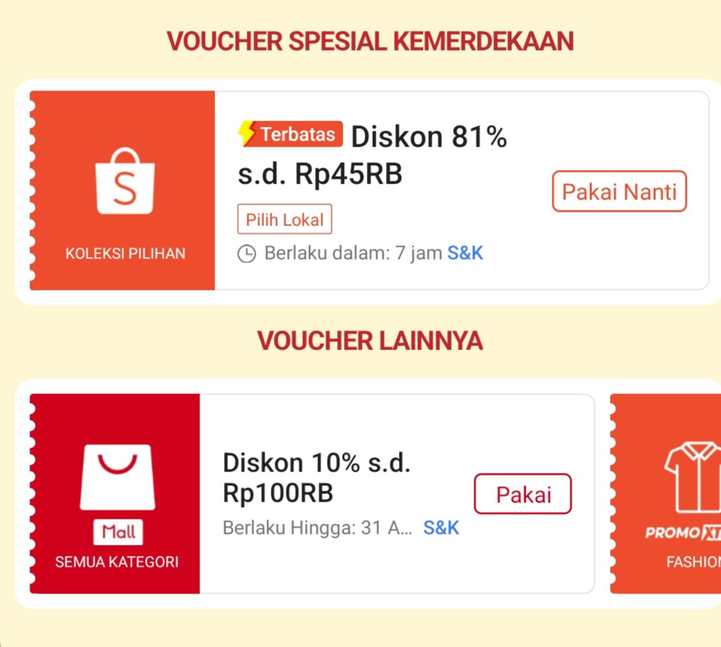 alkaromainy's tweet photo. Tiba-tiba aja ada voucher yang bisa diklaim, 
81% nempel di akun masing-masing
Cek vouchernya di sini
https://t.co/wqRSSfOma7 https://t.co/XaWCLvD5O5