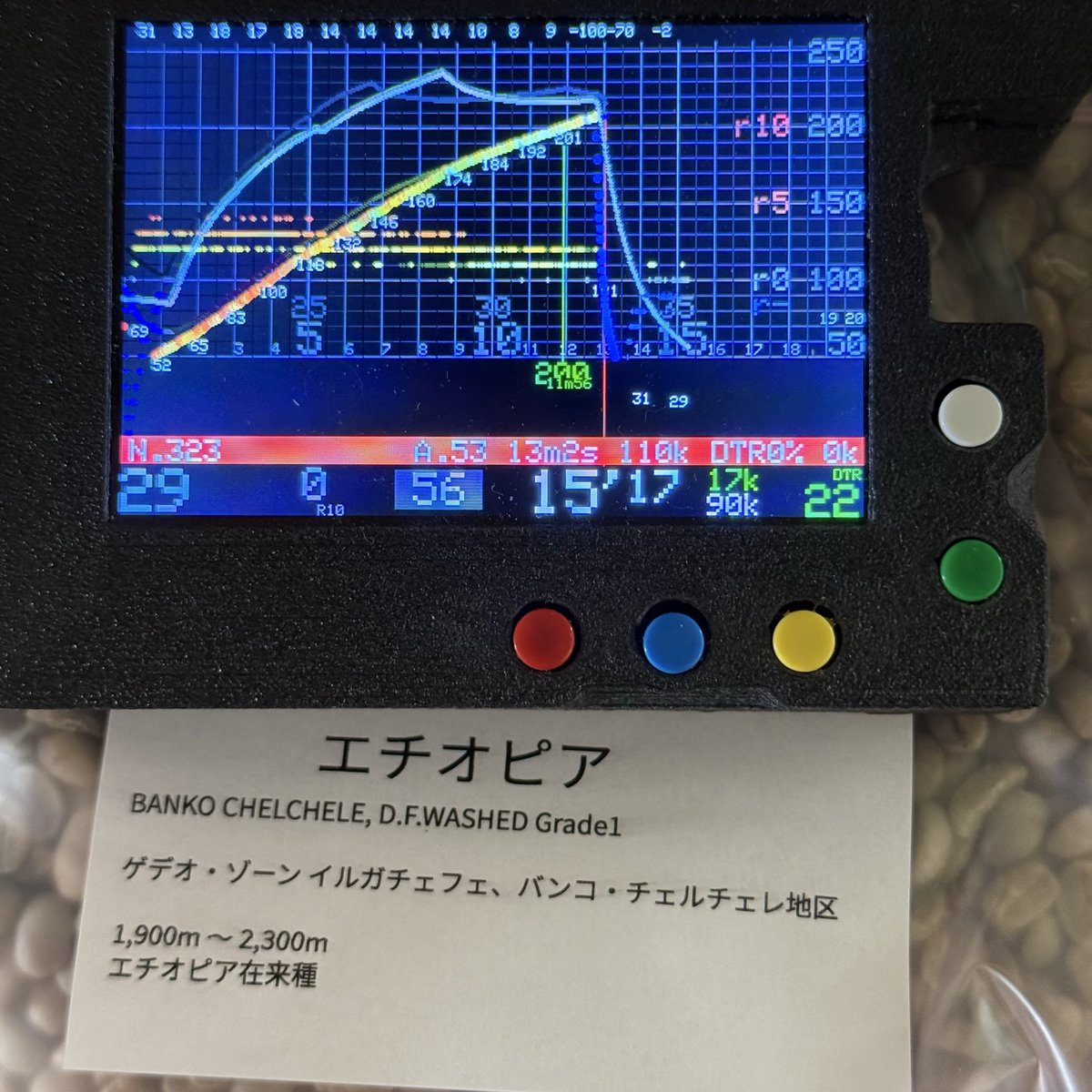 CoffeeMt's tweet photo. 今日のコーヒー ლ(´ڡ`) 　 エチオピア banko chelchele D.FWASHED G1
エチオピア南部ゲデオゾーン・ゲデブ地区
1900-2300ｍ
エチオピア原種
WASHED
URACATAコーヒー

8/8焙煎 ミディアムライト
欠点豆-1ｹ/250g
92→72℃  55g ダイヤル2.5
HARIOスイッチ360 （粕谷方式 https://t.co/E6wkCkWYyx