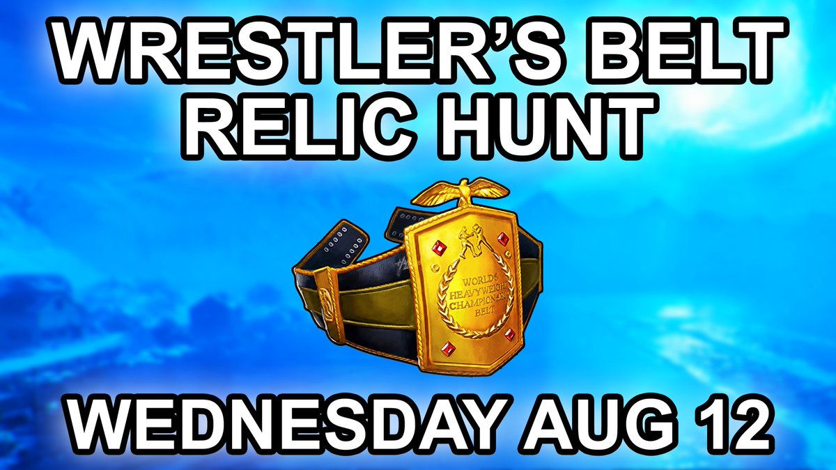 insanegamer52's tweet photo. Wrestler's Belt Wednesday!

Let's get the community back on this and solve the relic before Rex Infernus comes out next week!

Whether you're a content creator, EE hunter, or someone with 1 crazy idea that you'd like tested, everyone is encouraged to join in and spread the word. https://t.co/RdahhlrcGz