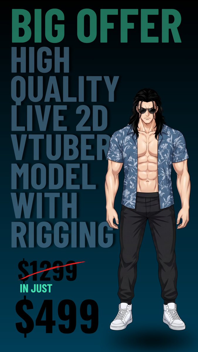 imvtElaine's tweet photo. Thinking about becoming a VTuber?

BIG OFFER IS HERE!

Full Live2D VTuber Model + Rigging
 $1299 → $499
If you are interested DMs open for details https://t.co/fG399mqjdc
