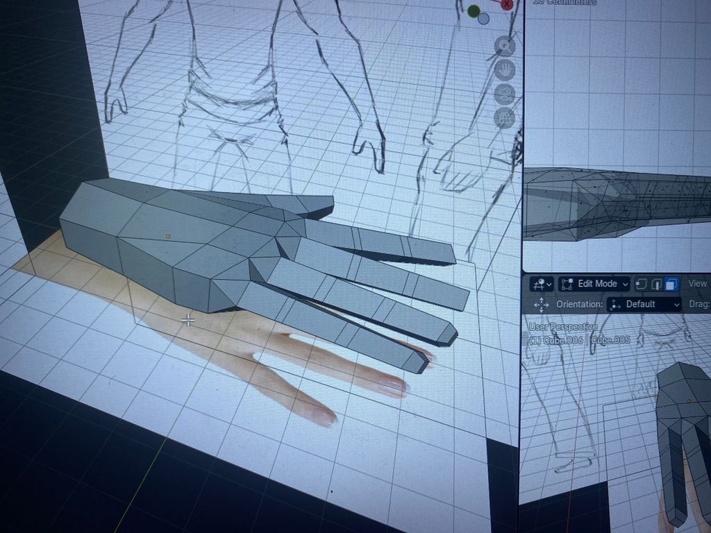 GraftedCalasiel's tweet photo. Finalmente me dediqué a hacer la mano, y vaya diablura de tutorial finalmente encontré, demasiado bueno, gracias buen samaritano. 

#blender #lowpoly #oc

vamonos chavales practicamente terminé yá mi primer modelo grande y complejo https://t.co/YXPKuBiVT7