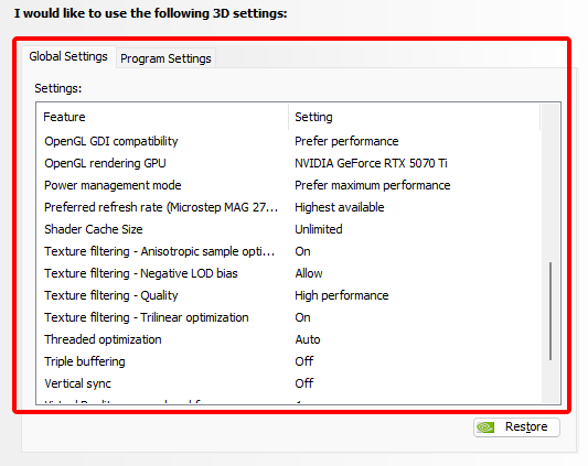 hypertune_'s tweet photo. 🚨 Your NVIDIA Control Panel Settings might be NERFING You

Use these for any competitive shooters 🙌⬇️ https://t.co/YLO8PijARy