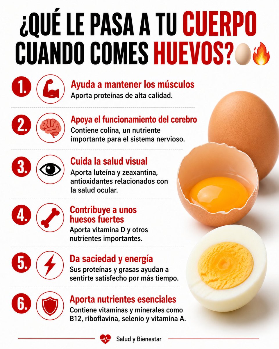 syb_io's tweet photo. Razones por las que debes incluir modernamente huevos en tu alimentación, 2 veces por semana está bien ❤️‍🩹🚀 

#SaludVisual #LaCasaDeLosFamososMéxico #saludybienestar https://t.co/q73Tl3dI5y