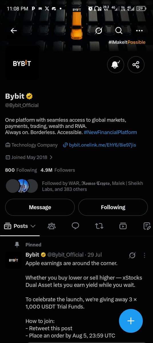 Deperfectreal's tweet photo. @Bybit_Official #OneScanAtATime
I’ve used Bybit Pay to buy airtime on my network a few times, and honestly, it’s always been smooth, fast, and successful. ⚡️
Love how convenient it makes everyday payments https://t.co/7NWEcuM4Nl