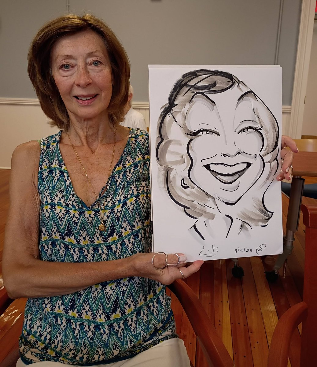 mystic_elder's tweet photo. Caricatures brought creativity and plenty of smiles to our Memory Café in #WakefieldMA! These welcoming gatherings help people living with #dementia or #Alzheimers and their family #caregivers connect. Thanks to Alex Alderete and our COA partners! #MemoryCafe https://t.co/De5wTwl6uY
