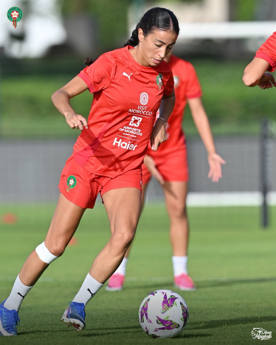 AtlasLionesses_'s tweet photo. الاستعدادات متواصلة لمواجهة الكاميرون 🇨🇲

Preparations continue ahead of Cameroon 💪

#DimaMaghrib 🇲🇦 https://t.co/Wzux1AGD27