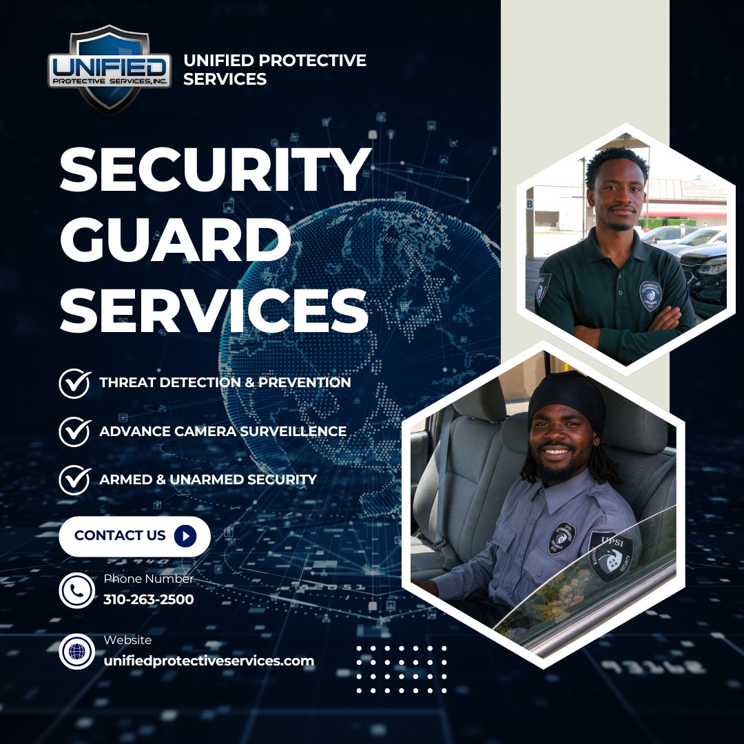 Iguardproser's tweet photo. Professional Security. Reliable Protection. Peace of Mind.
Unified Protective Services is dedicated to keeping your people and property secure with dependable security solutions you can trust. 🛡️
#UnifiedProtectiveServices #SecurityGuards #PrivateSecurity #SafetyFirst https://t.co/Z5K4iVIEny