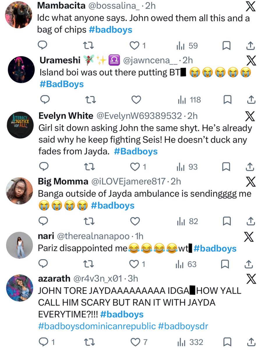 The_ZeusNetwork's tweet photo. Yesssir! ๐ฅ The #BadBoysDominicanRepublicReunion landed at #10 with #Jayda, #SeisBlu, & #Landon @starcosmetics2 on the TRENDING charts!๐๐พ Swipe to see the FAN reactions & share your THOUGHTS on PT.2! ๐๐๐พ
Subscribe & watch #BadBoysDominicanRepublic Reunion on @The_ZeusNetwork!โก๏ธ https://t.co/ozwLus12Up