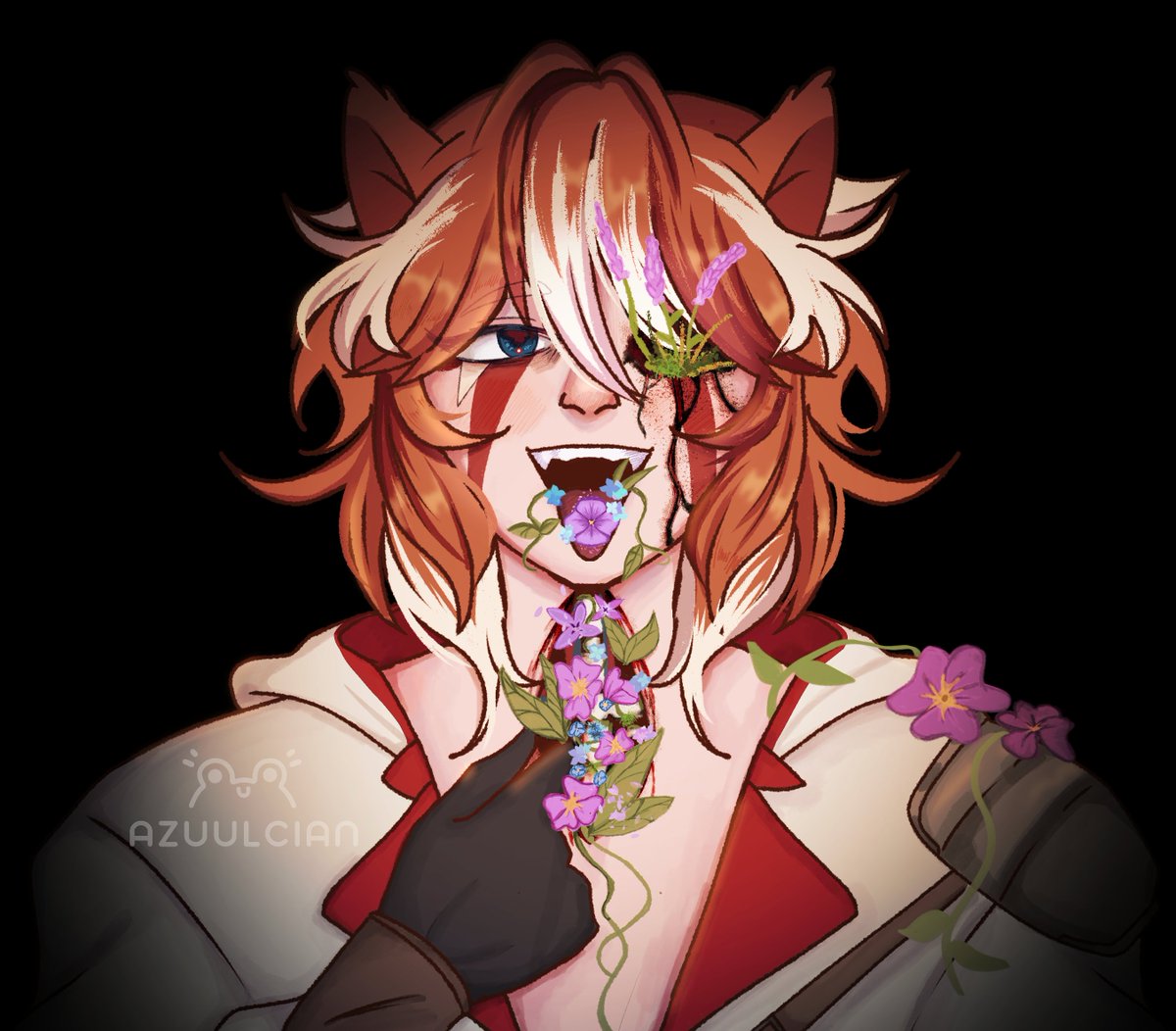 Snoowy_cian's tweet photo. 💜❤️ Day 13: HANAHAKI

"What springs from my heart, as beautiful as it is painful. Will my love reach you before it consumes me?"

#assassinduomonth #qsmp2fanart #qsmp2 #assassinduo https://t.co/0hL0dJR7uL