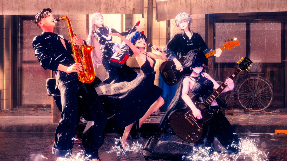 maa_vrc's tweet photo. 「Rainy Groove」
 #第4回VRフォトコン2026 https://t.co/k2S2sdGcMD