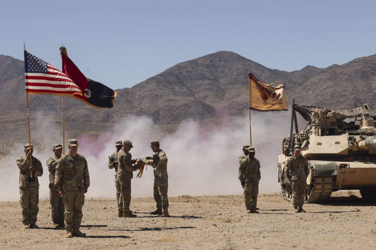 4thInfDiv's tweet photo. The end of an era &amp; the start of a new one! 4ID's 3rd ABDE has officially converted to a Stryker brigade. This marks a historic shift as we trade in our mighty armored vehicles for the versatile Stryker platform. Steadfast and Loyal! 
#4ID #Stryker #USArmy #Modernization https://t.co/wqvwBh0Ajb