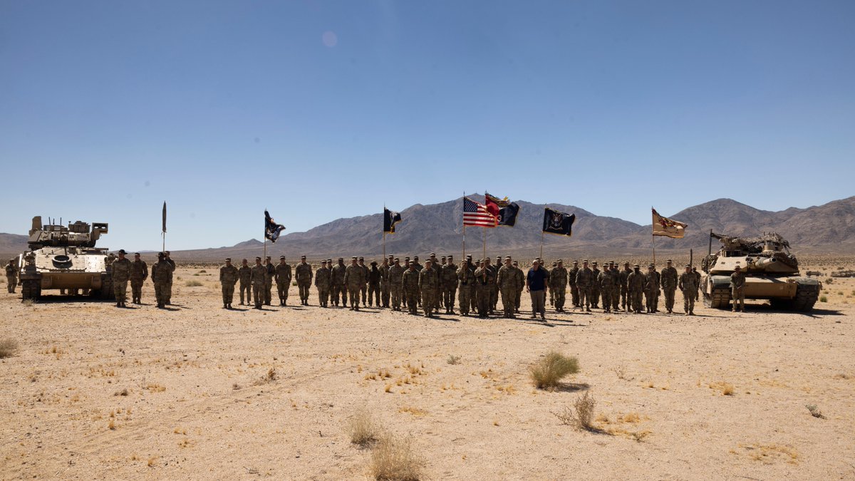 4thInfDiv's tweet photo. The end of an era &amp; the start of a new one! 4ID's 3rd ABDE has officially converted to a Stryker brigade. This marks a historic shift as we trade in our mighty armored vehicles for the versatile Stryker platform. Steadfast and Loyal! 
#4ID #Stryker #USArmy #Modernization https://t.co/wqvwBh0Ajb