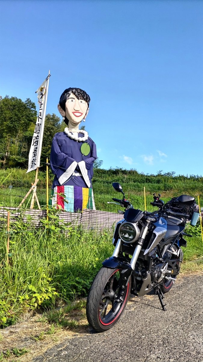 奈良県高市郡 明日香村の 稲渕棚田のジャンボ案山子 今年は高イッチ！