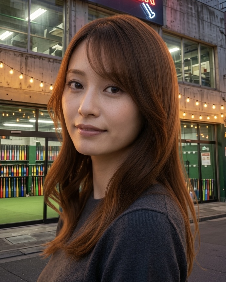 ryuto_shobo's tweet photo. 第5回 ドラゴンBC

デザイナー・日野美姫が向かったのは、竜都駅裏の「ドラゴンバッティングセンター」。

看板を見上げた瞬間、胸が高鳴りました。
「一度やってみたかった」,
構えたバット、写真では様になっていますが、ほとんど空振り。

締めのラーメン？　おいしいじゃん。

(撮影:相沢冠) https://t.co/VfXaa1j80r