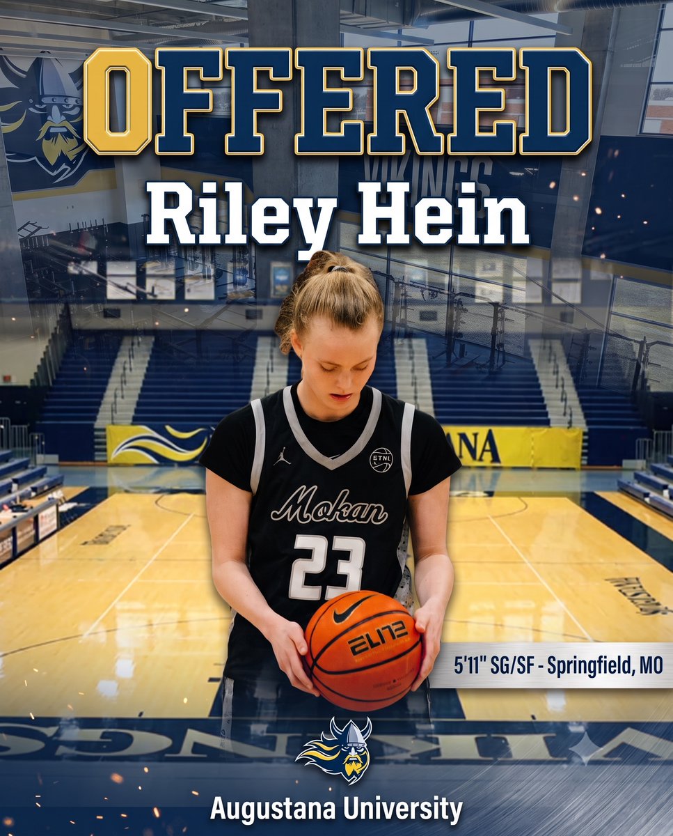rileyheinmo's tweet photo. Big thanks to @CoachNateVogel and @carhay12 .  After a fantastic visit, excited to receive an offer to play at @AugieWBB. Loved Sioux Falls!  @MokanGirls @GatewayWbb  @GarettBeecher @Coach_Dunn1 https://t.co/p3HBBc2ZwT