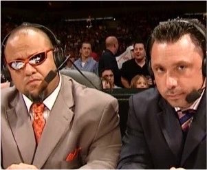 FadeAwayMedia's tweet photo. Michael Cole reveals that Tazz was his favorite announcer partner of all time in his career. https://t.co/v2Y61QTAYc