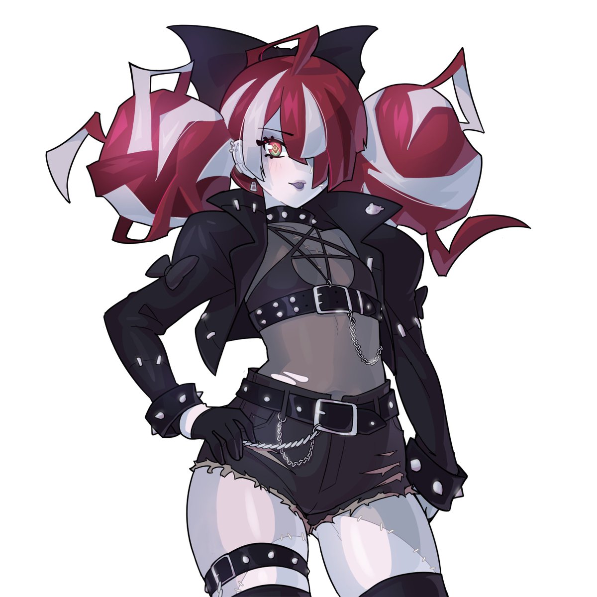 MorningPanda's tweet photo. It was a rough Monday at work, so instead of working on art, I'm going to just put Goth Ollie back on your timeline 😘 #graveyart https://t.co/tgaO44Xxe8