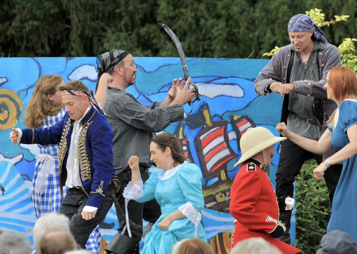 MadameFlora's tweet photo. Managed to take some images whilst I was offstage of our @OperaAnywhere #ThePiratesOfPenzance @redhouse_alde garden, what would B.B &amp; P.P have made of it all? https://t.co/B2FHoePS13