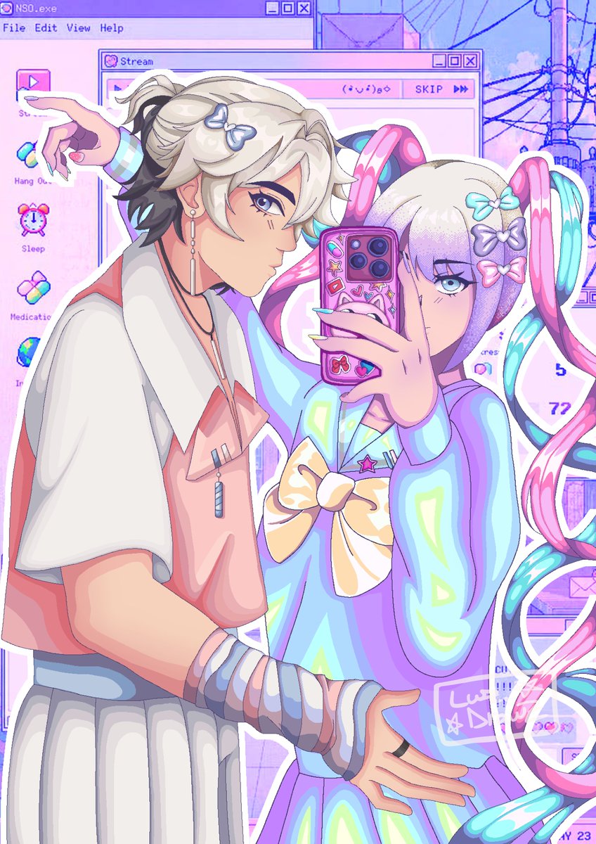 trandafiris's tweet photo. @NagisaYumekui https://t.co/W5D9VRD8bl
My portfolio's on the drive, including the drawings below and many more! :] 
Thank you for the opportunity!
(PS : Signature's different on each cause i'm indecisive, they're all made by me😅 ) https://t.co/yKcXl43pzZ