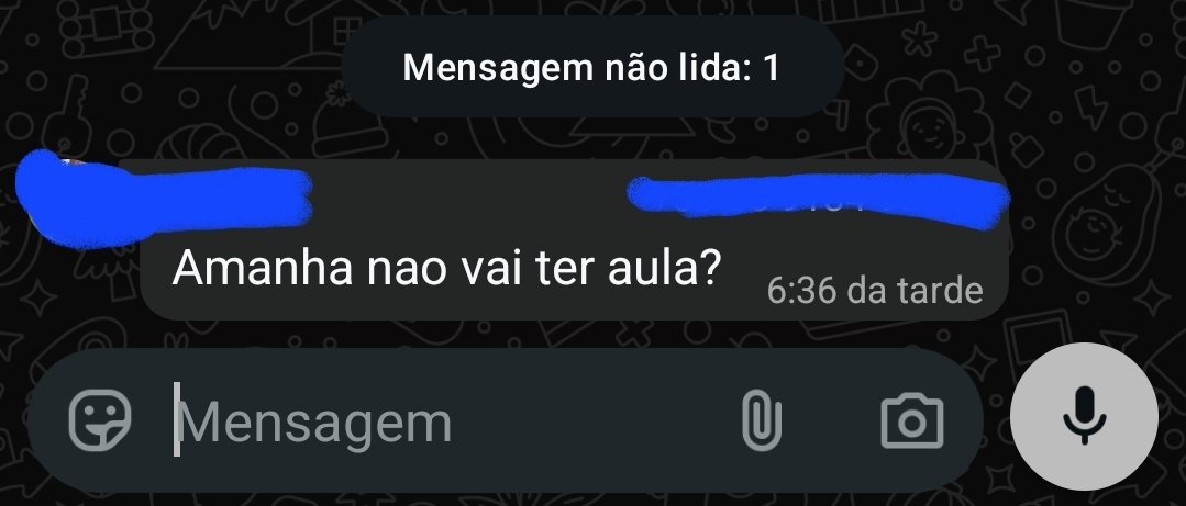 _starssah's tweet photo. Primeiro dia de aula e já tô como...

Tem uma diferença literal de 10 mensagens... https://t.co/vif6DF3vEz