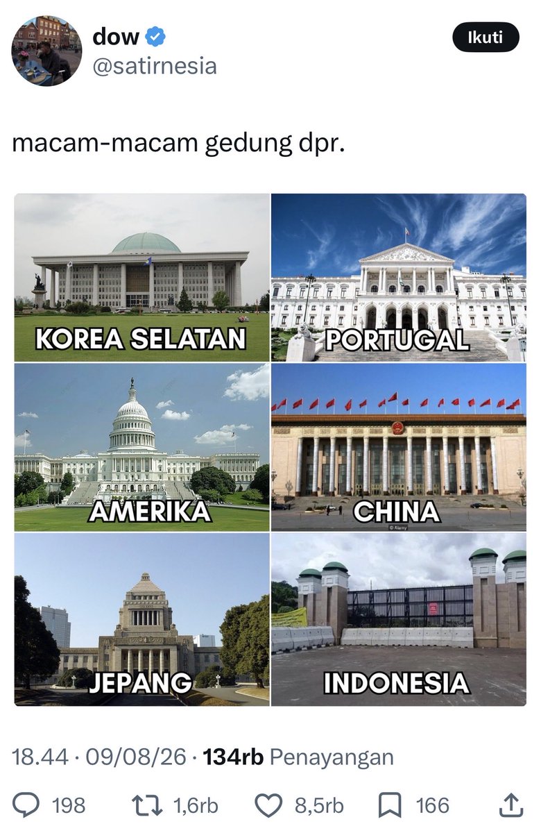 kangdede78's tweet photo. SERENTAK. TERORKESTRASI. POLANYA SANGAT JELAS.

Tetiba ratusan akun memposting cuplikan podcast seorang standup komedi dgn narasi membandingkan UMR vs gaji+tunjangan DPR, dilanjutkan bandingkan Gaji & Gedung DPR dgn parlemen luar negeri. Infografis rapi, angka digoreng sampai 70–75 kali lipat, disebar massal di waktu hampir bersamaan.

Persis pola pemicu demonstrasi Agustus 2025.

Ini bukan keresahan spontan. Ini sumbu yg sengaja dinyalakan.

Jangan bilang kebetulan. Terlalu rapi. Terlalu serentak.

Rakyat memang berhak marah. Tapi kalau kemarahan itu terus disetting, maka y terjadi bukan kesadaran, melainkan dimainkan.