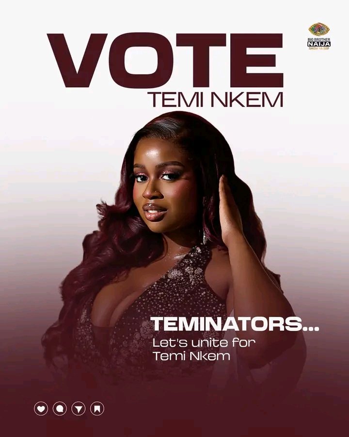 FeministandMe's tweet photo. Terminators wake up!!!!!!!!!!
They don't like our girl but their likeness don't count..... Temi till the last day!

#BBNAIJA https://t.co/LtXmxY7SUb