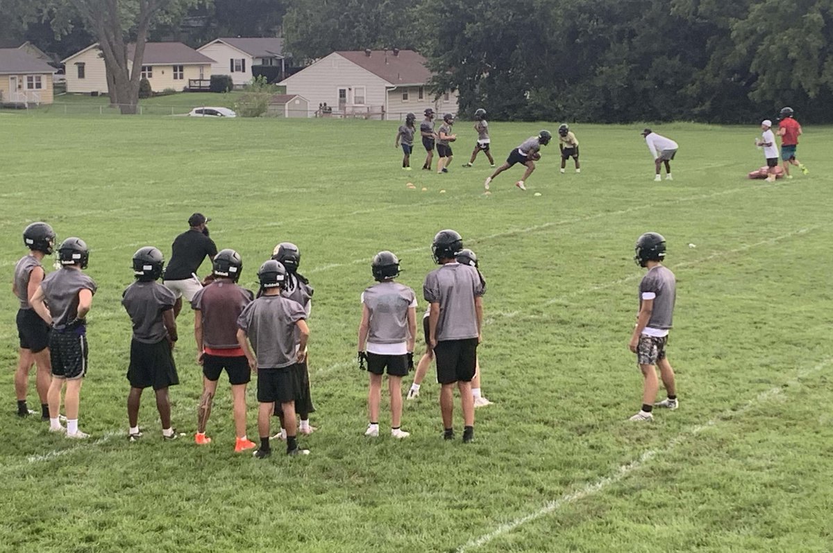 PrepsKC's tweet photo. Practice has officially begun and the defending state champs @lstigerfootball  hit the field this morning. https://t.co/VhLaBFBABx https://t.co/le3DFMdKoS