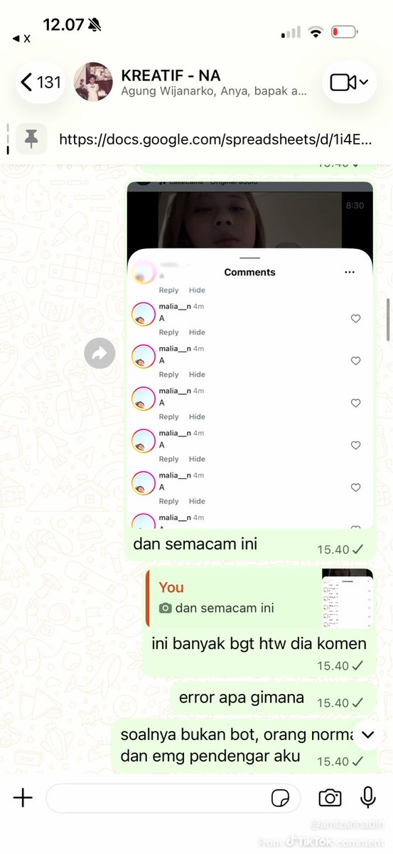 amoranap's tweet photo. SAMPE SAKIT PERUT GARA GARA KETAWA LIAT INI😭😭

kakaknya ketiduran lg denger cerita nadin amizah di insgagram…..  terus kepencet komen sampe 200an….🙂

mana vt ini dikomen nadin ternyata dia ngeh dan bingung smp nanya grup. akhirnya diblock-unblock soalnya mager ngapusnya🤣 https://t.co/n6b30f8IdV