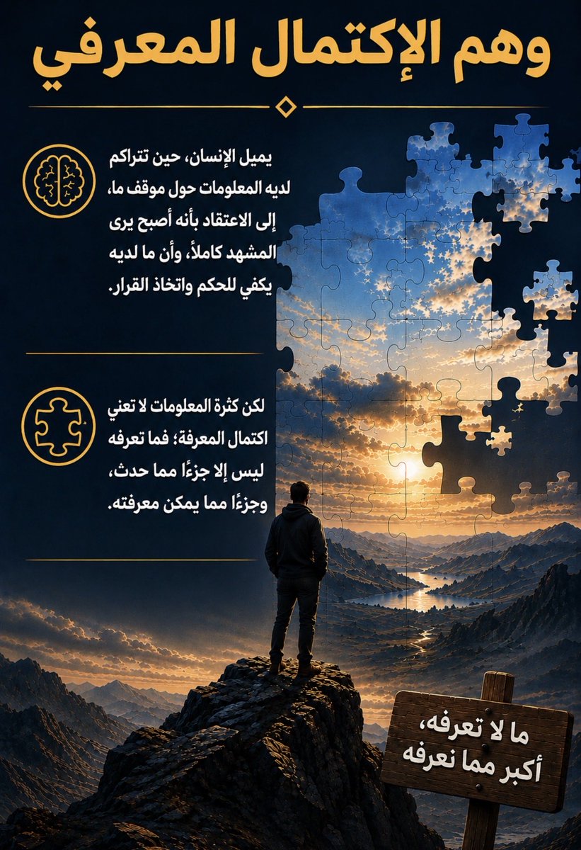XI_CTRL's tweet photo. وهم الإكتمال المعرفي… https://t.co/KvE0aVfpBy
