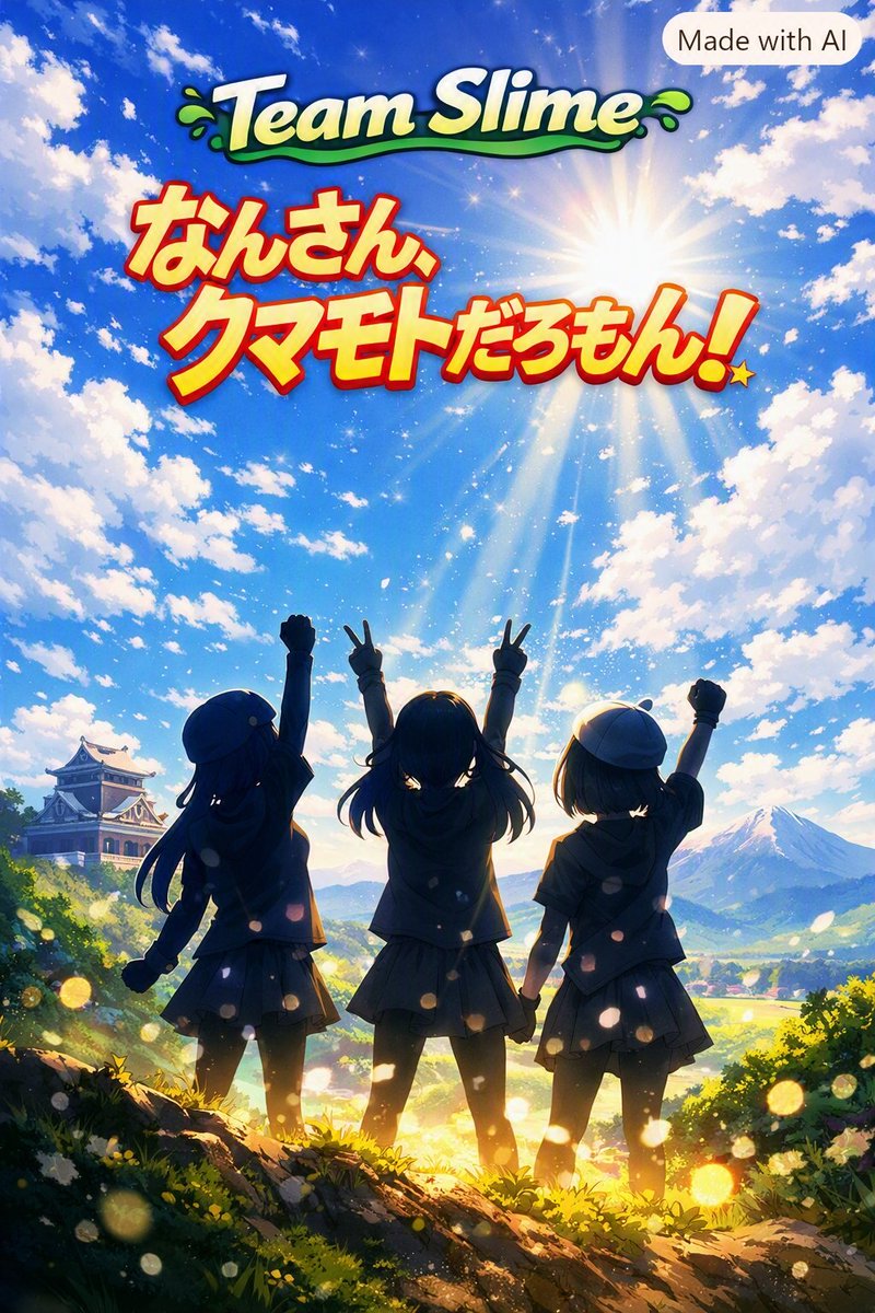 G_slimeyuki1997's tweet photo. 令和８年熊本地震復興祈願ライブ

とどけ！この想いを！愛する故郷で頑張るあなたを応援します！

①『がまだしてこー！くまもと！』
https://t.co/TyJU8XyODm
②『雲外蒼天』
https://t.co/1AWa2aau72
③『なんさん、クマモトだろもん』
https://t.co/BU1pcekd6R

#ロクロクロックロック #熊本地震 https://t.co/NOmuTHyaKx