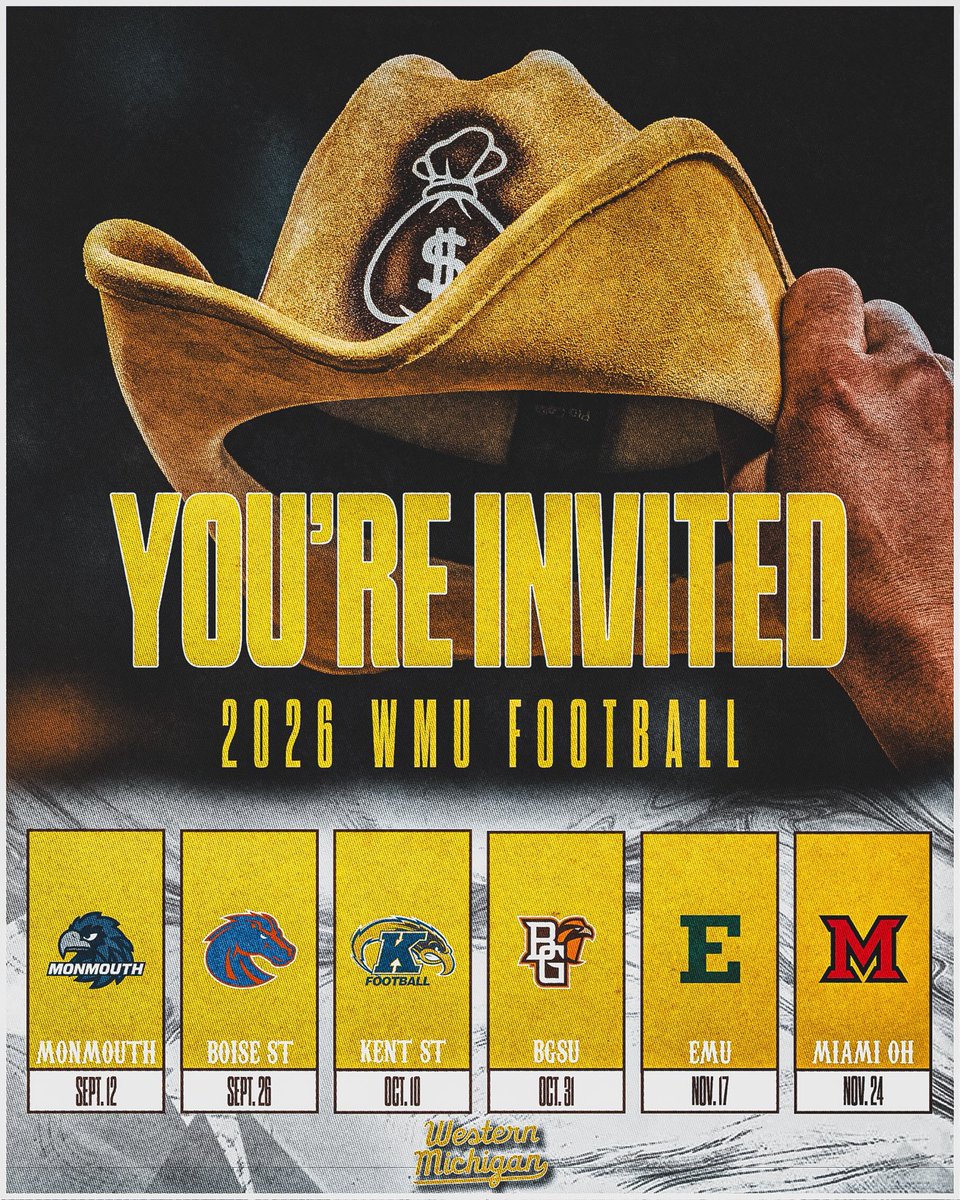 andrew_duda28's tweet photo. Excited to announce that I will be at the @WMU_Football game against Boise State. Thankful for the invite and can’t wait to be back on campus! @CamAllenFB @pawlakjoe @CoachLT_WMU @RickyTeutli 

@TheD_Zone @MIexposure @MichFBFrenzy @Robinson_Trench @JRobinson_70 @PrepRedzoneMI @Rivals @AllenTrieu @ScoutTyGraham @JTV_Sports @Eric_Ingles