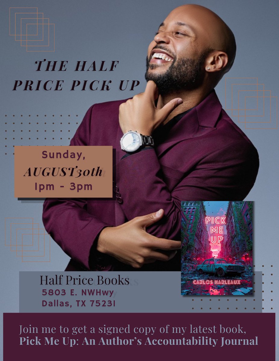Peauxetic's tweet photo. Looking for the perfect #PickMeUp to finish writing your book (or someone you know)? 👀 Join me on August 30th! 📚✍🏾
https://t.co/srXxtbkqVV https://t.co/shRf5evDFW