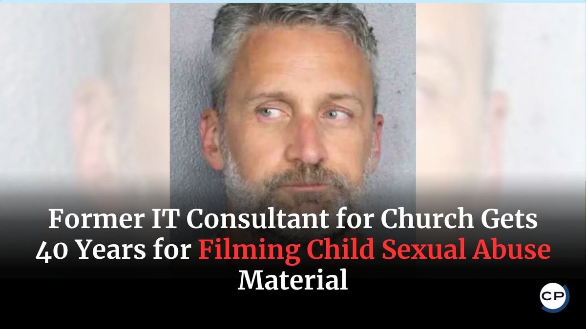 ChristianPost's tweet photo. Former California church IT consultant Jacob Hart was sentenced to 40 years for secretly filming at least eight minor victims. #ChildSafety #CSAM #JacobHart #Justice #ChristianPost
π https://t.co/NuTbFxOoFj https://t.co/61yl8h9tzQ https://t.co/JLNIzS0KcX