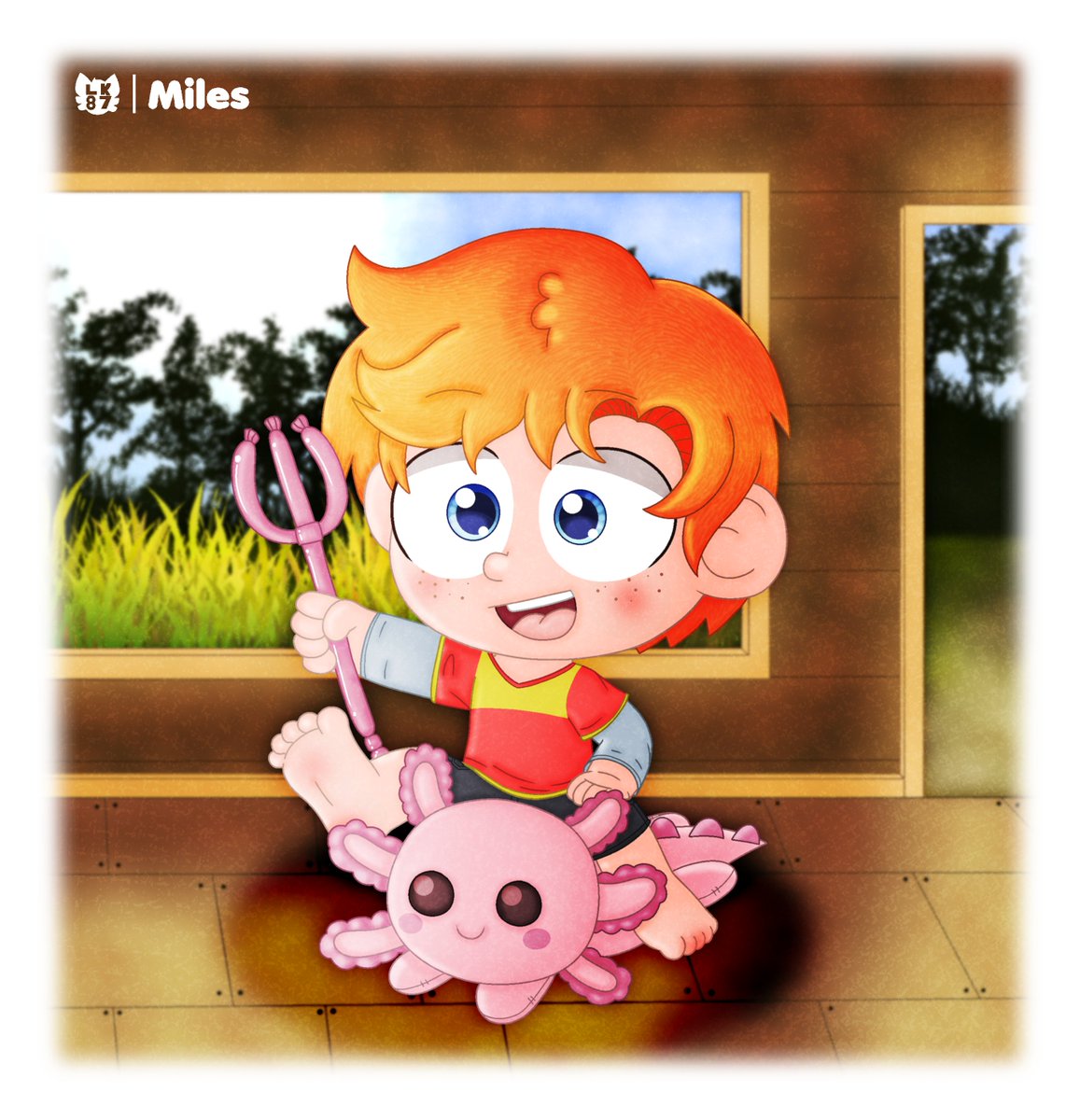 LeafyKidArt's tweet photo. Miles!!
- Gift Art I made for @JORGEANDO11 https://t.co/MJzpkXKKzH