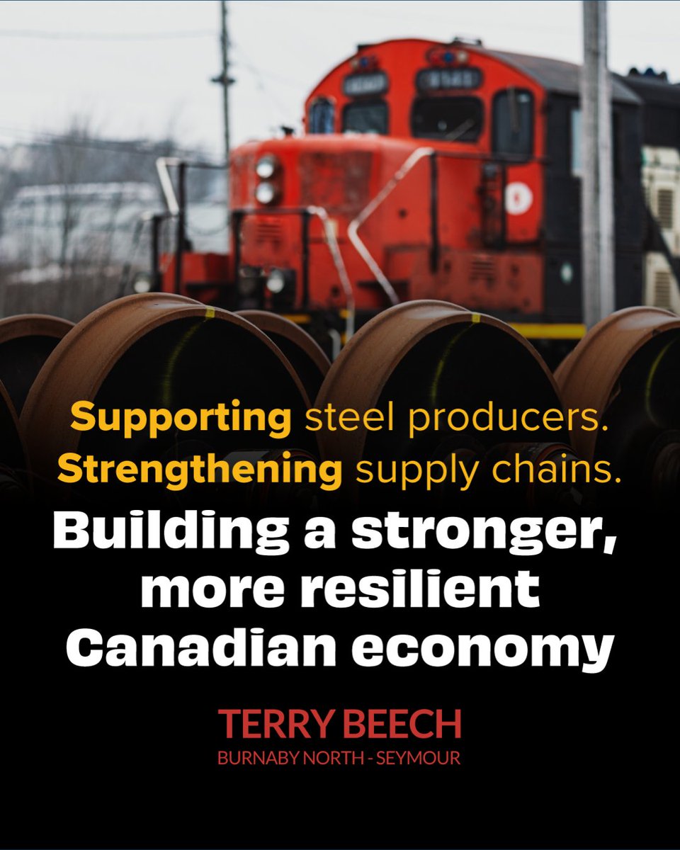 terrybeech's tweet photo. Our government is committed to removing barriers to interprovincial trade. Canadian steel producers could get a 50% rebate of eligible transportation cost for interprovincial steel shipments through the Commodities Sectoral Support Program. Learn more at https://t.co/vTp5OJQqgM. https://t.co/4Nm6PAOCta