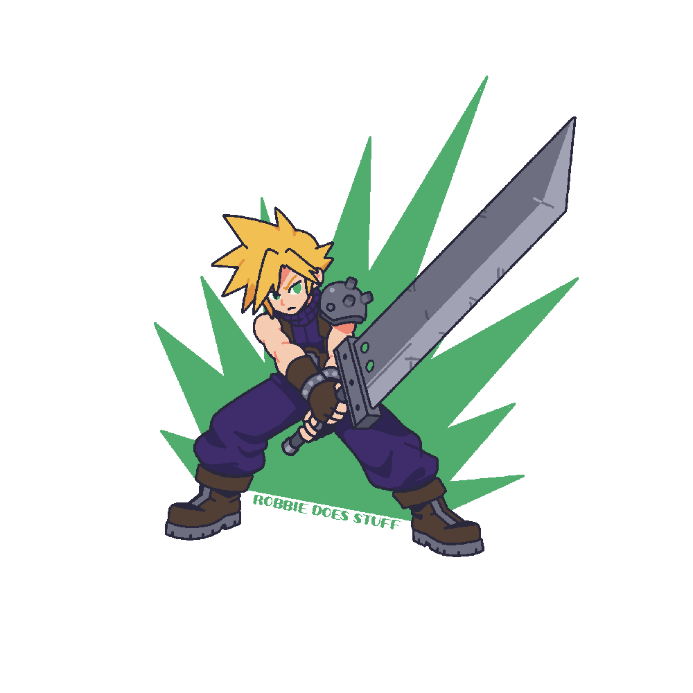 robertbegg_art's tweet photo. Happy Birthday Cloud Strife 🎂

#FinalFantasy #FF7 https://t.co/LsHgvM9Nbg