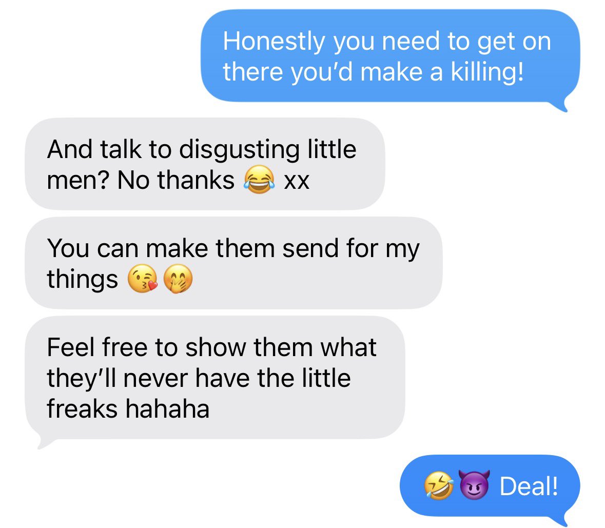 TylerRuin's tweet photo. Unlucky losers 😂
This is the closest you’ll ever get!

Now who wants to be a good little cuck for Mommy and Daddy 😈

Beta safe censored cuck power couple alpha findom https://t.co/BNKEyFdmml