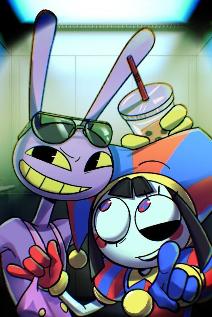 Donna6340837944's tweet photo. Just Jax and Pomni causing absolute chaos in the digital elevator.
#TADC #TheAmazingDigitalCircus #Pomni #Jax #TADCfanart #DigitalCircus #AmazingDigitalCircus #GlitchProd #IndieAnimation #PomniXJax #JaxTADC https://t.co/aKdnxLDeZ6