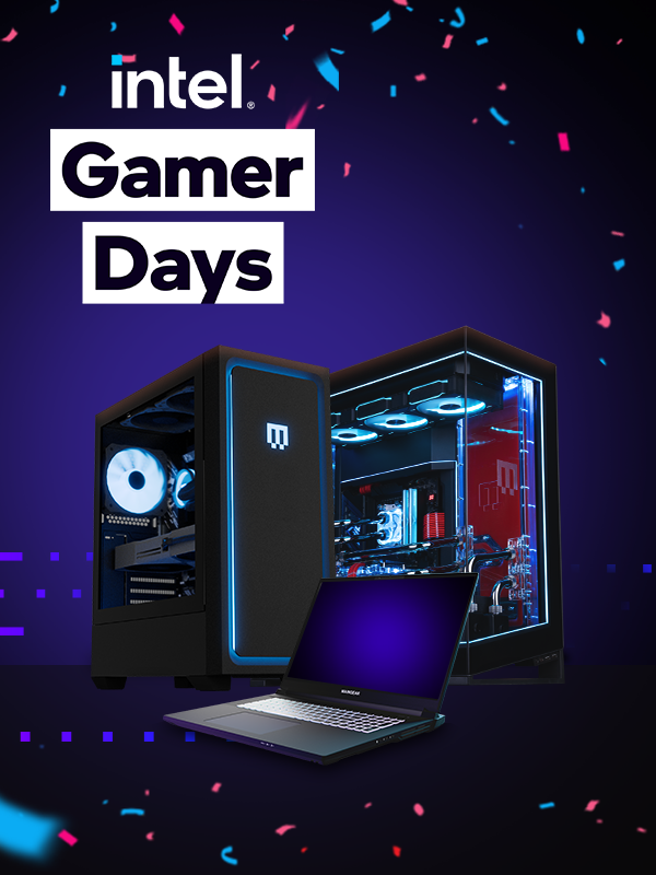 maingear's tweet photo. Intel Gamer Days is here! 

Get amazing deals on Intel based PCs. 

Over $900 in savings on Classic MG-1s 
Unreal savings on APEX
$300 in instant cash savings on Laptops 

And a FULL setup giveaway! https://t.co/ZmHmgHN168 https://t.co/u2bqyGeyBk